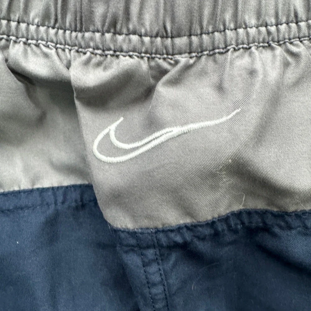 Nike Mens XXL Navy Blue Colorblock Swim Trunks Mesh Lined NESS8512‎ SU25788